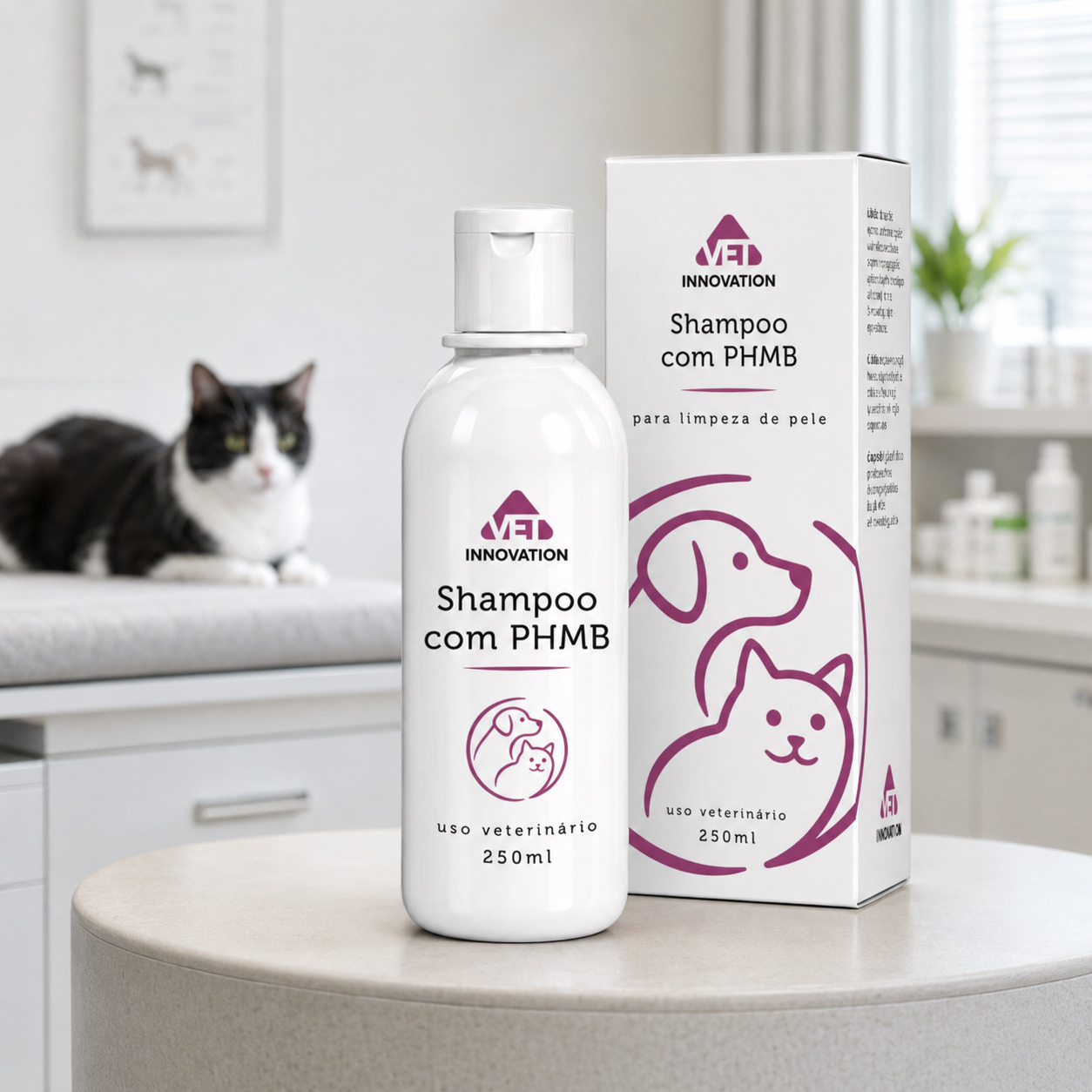 Shampoo com Phmb Pet 250ml com caixa