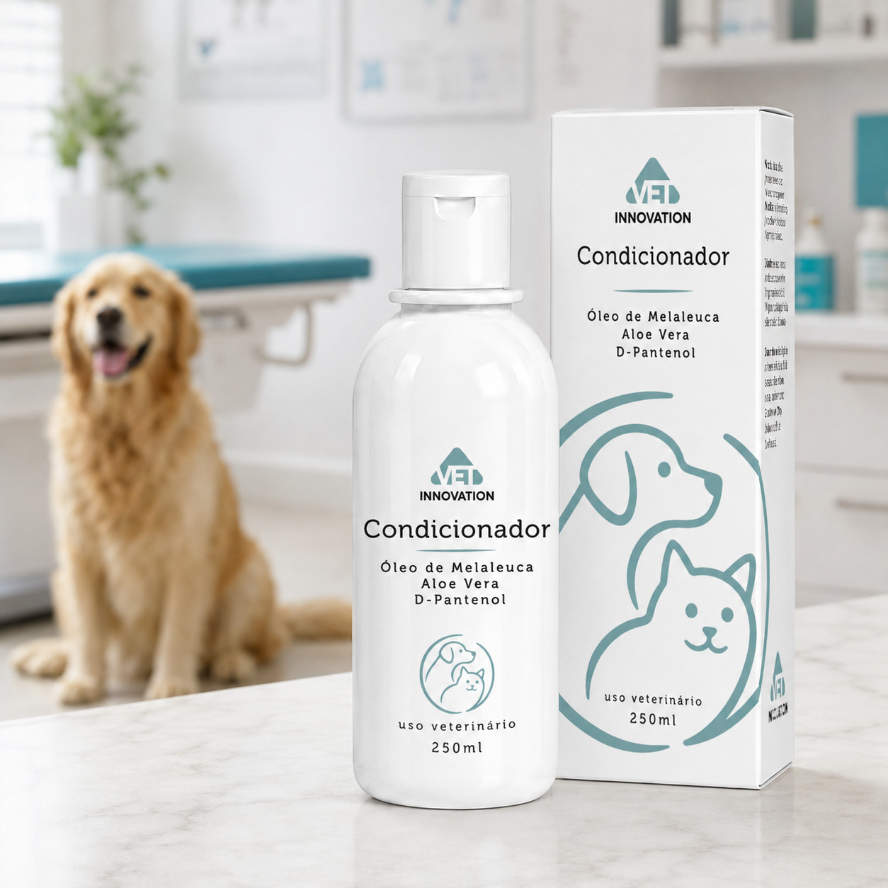 Condicionador Melaleuca Aloe Vera D Pantenol Pet 250ml c/ caixa
