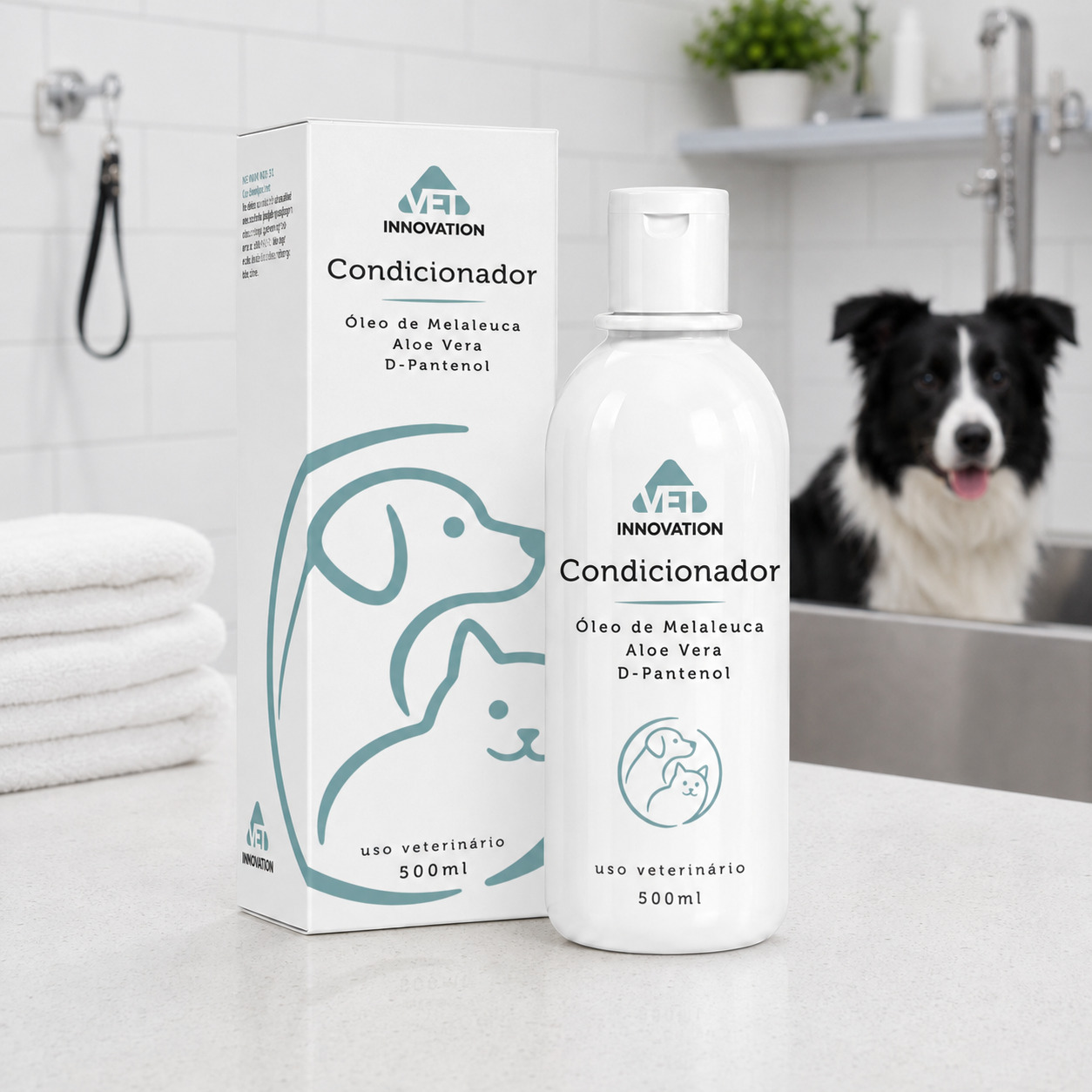 Condicionador Melaleuca Aloe Vera D Pantenol Pet 500ml c/ caixa