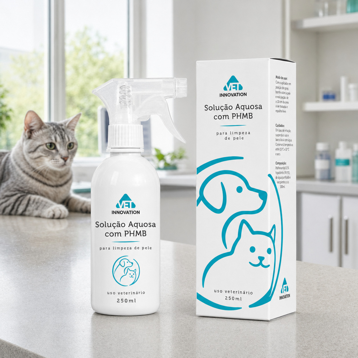 Solução Aquosa com Phmb 250ml com caixa