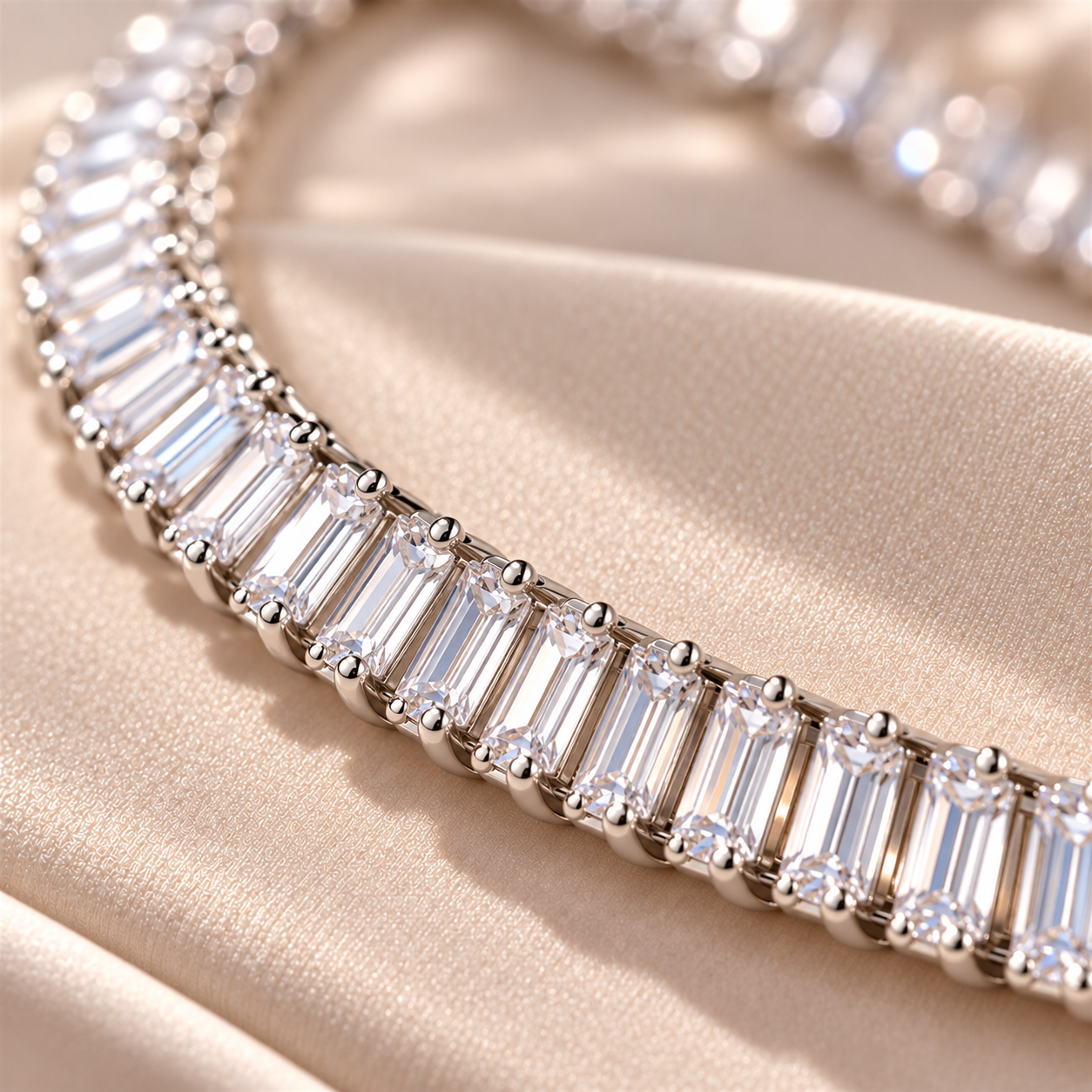 Choker Riviera Baguete Cristal com Extensor