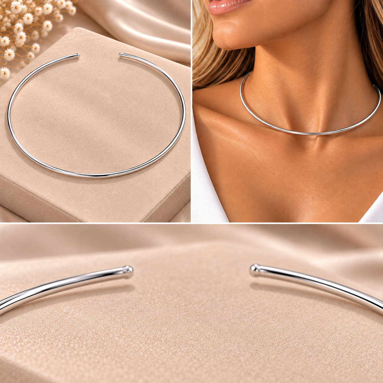 Choker Aro Tubo Liso 3mm