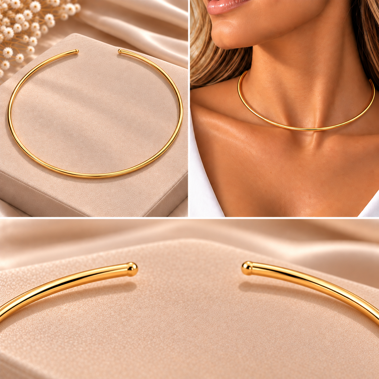 Choker Aro Tubo Liso 3mm