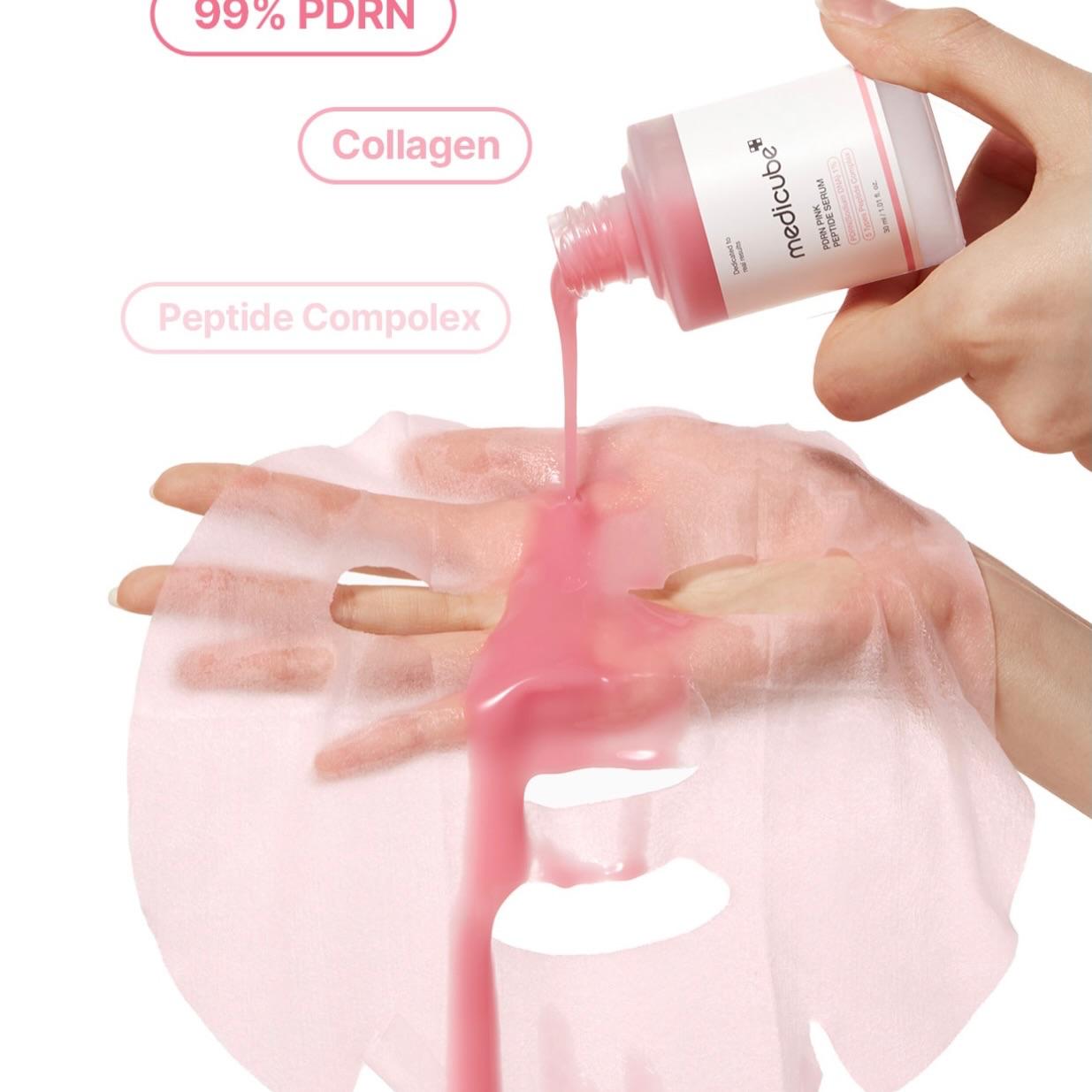 Medicube PDRN Pink Peptide Serum Mask 23ml 1 sheet