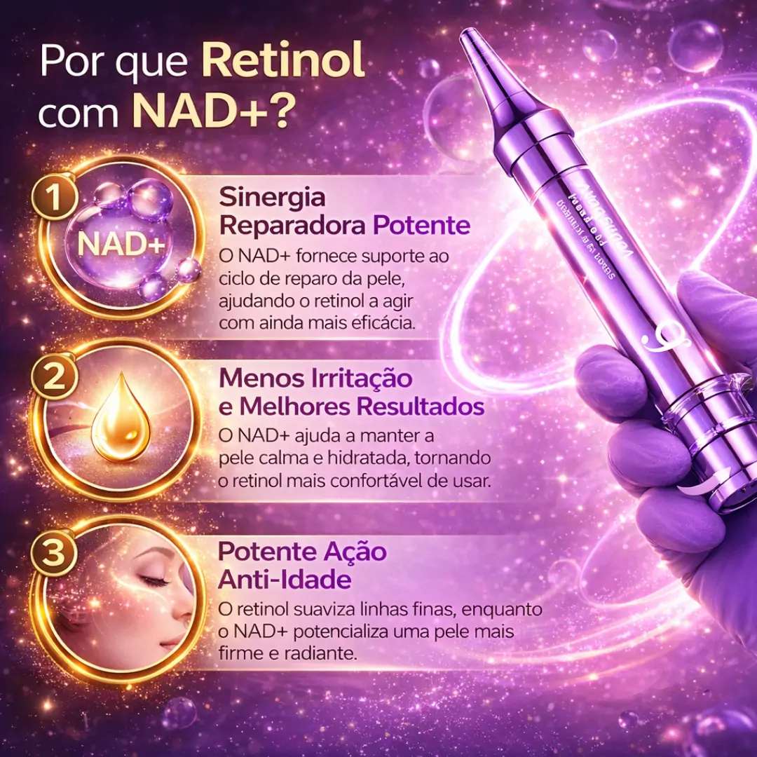 Creme Anti-Rugas Numbuzin 9+ NAD+ Retinol Volumetox Efeito Lifting Para Linhas de Expressão e Olhos