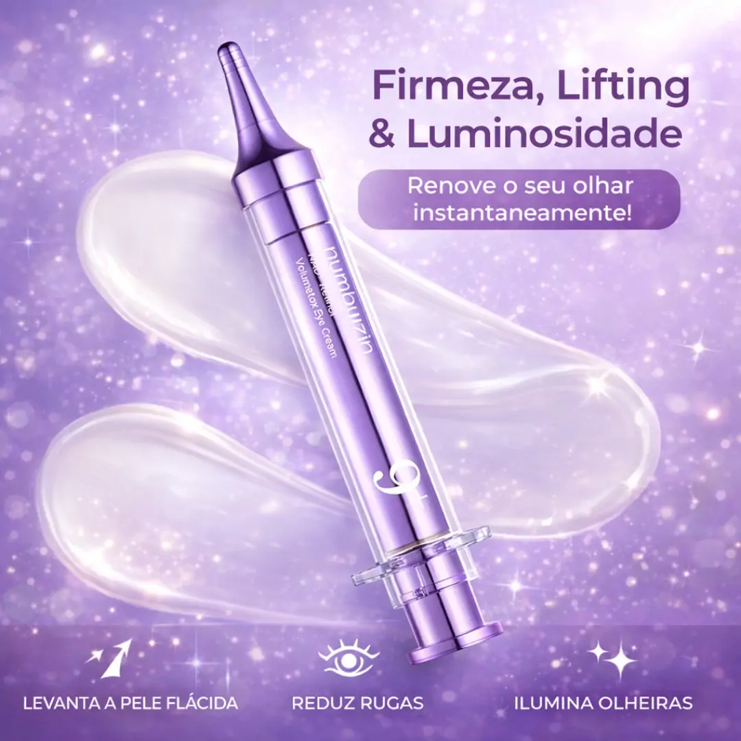 Creme Anti-Rugas Numbuzin 9+ NAD+ Retinol Volumetox Efeito Lifting Para Linhas de Expressão e Olhos