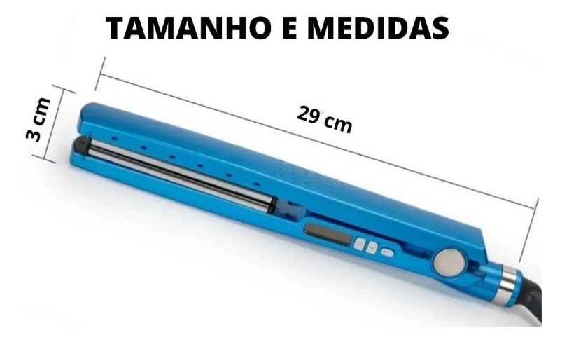 Prancha Chapinha Nano Titanium Bivolt 230°C Digital