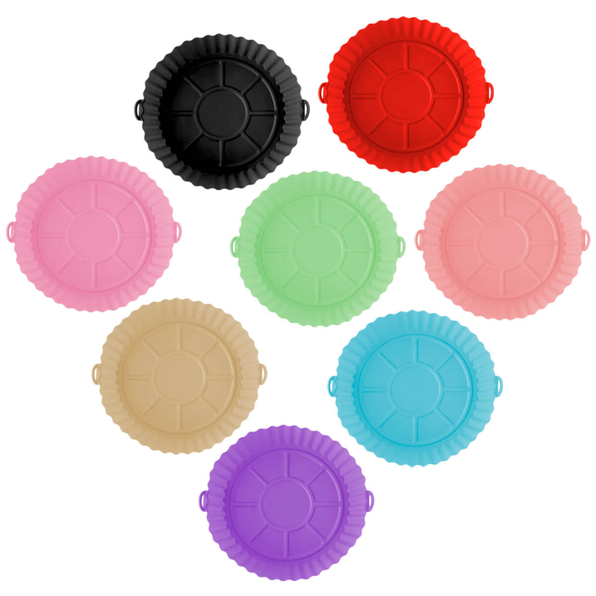 Forma de Silicone para Air Fryer 20 cm Reutilizável