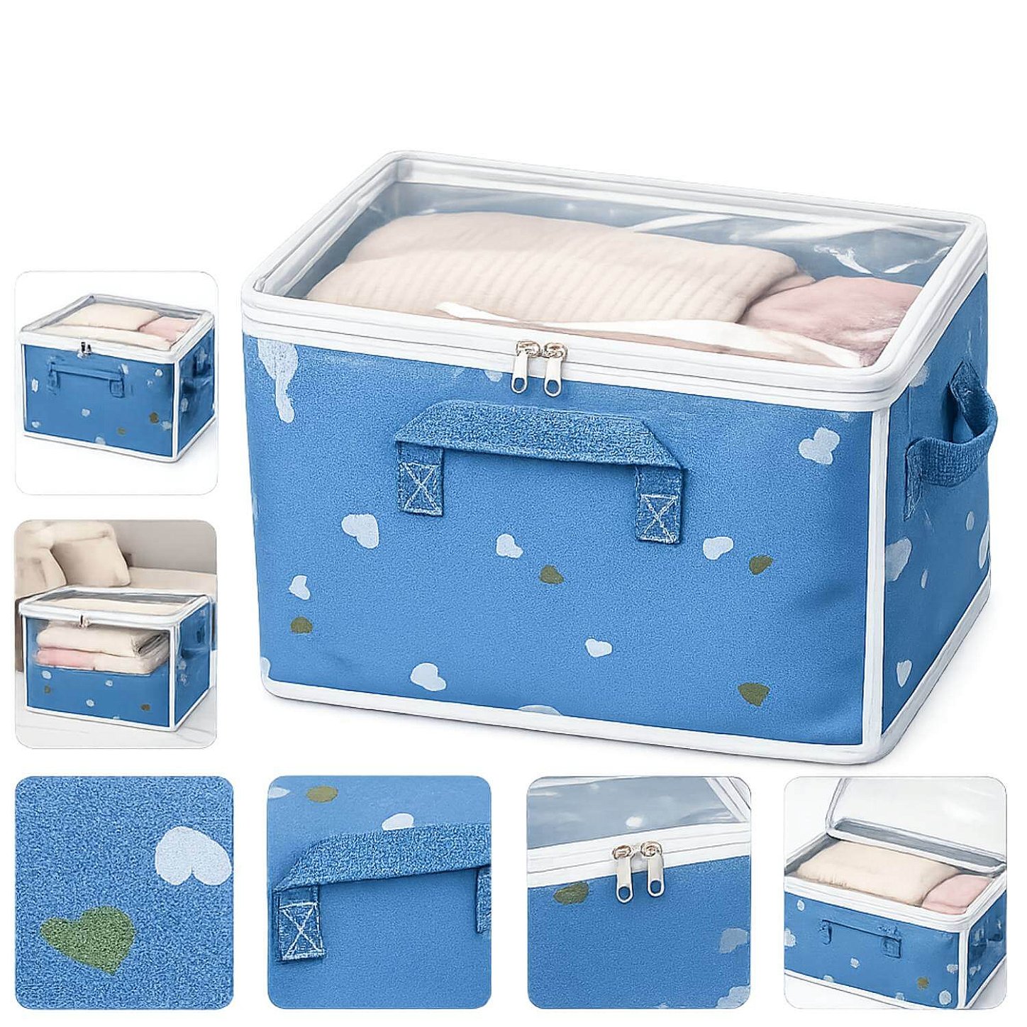 Organizador para Edredons com Visor 60x40x30 cm