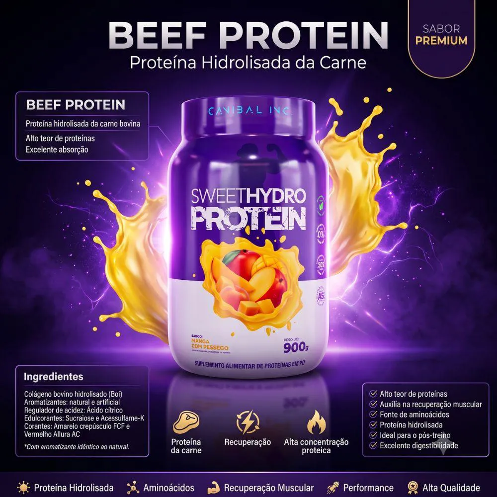 Whey Sweet Hidro Manga com Pêssego 900g