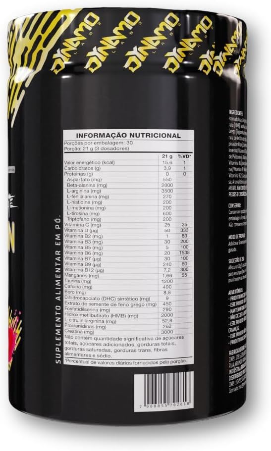 Dynatron Gold Elite Tutti Frutti 630g Pré-Treino + Mochila
