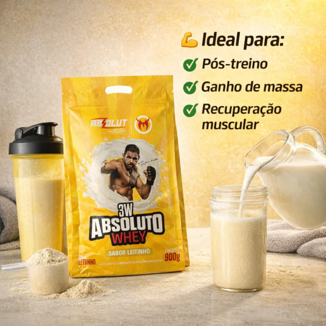 Whey 3W Minotouro 900g Absolut Nutrition