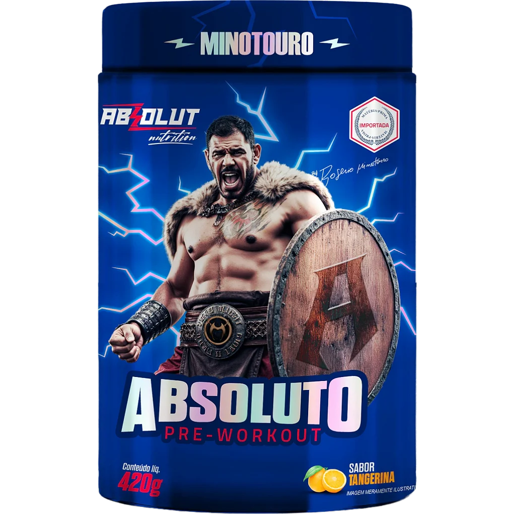 Pré-treino Absoluto Minotouro 420g com Coqueteleira