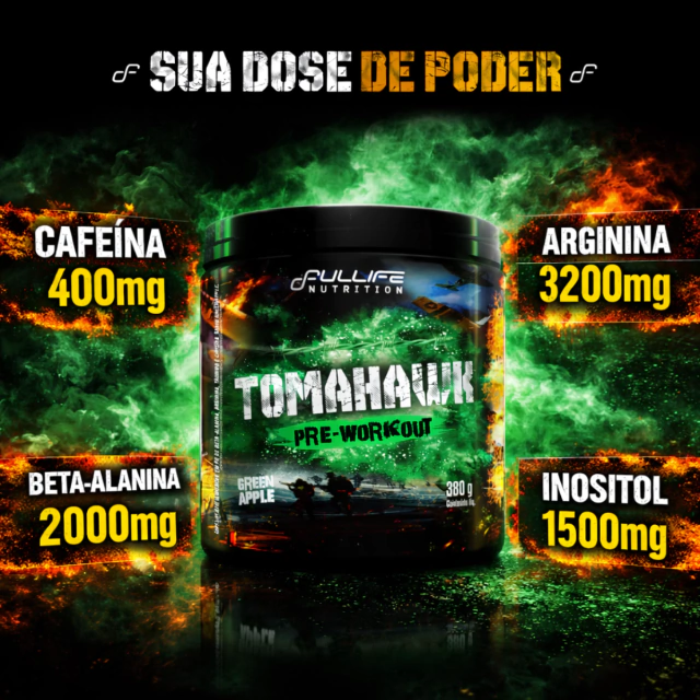 Pré Treino Tomanhawk 380 g Fullife Nutrition