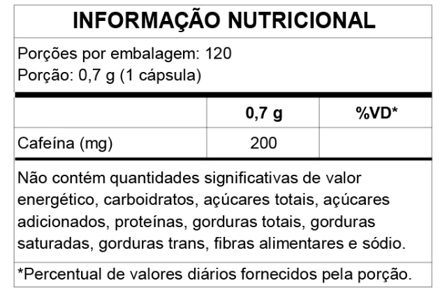 Cafeína Fullife 30 cápsulas para Energia