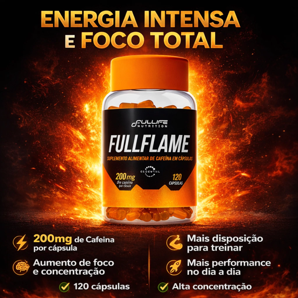 Cafeína Fullife 30 cápsulas para Energia