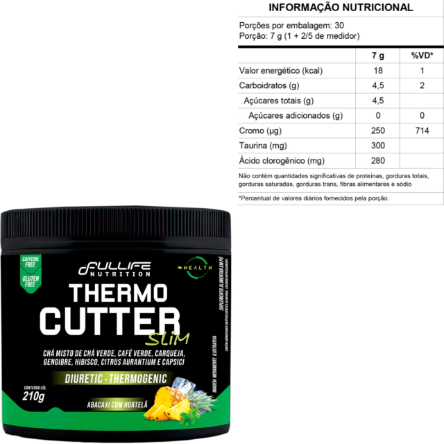 Thermo Cutter Slim 210g Diurético e Termogênico