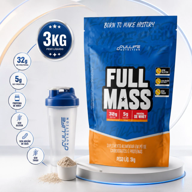 Full Mass Hipercalórico 3kg Suplemento