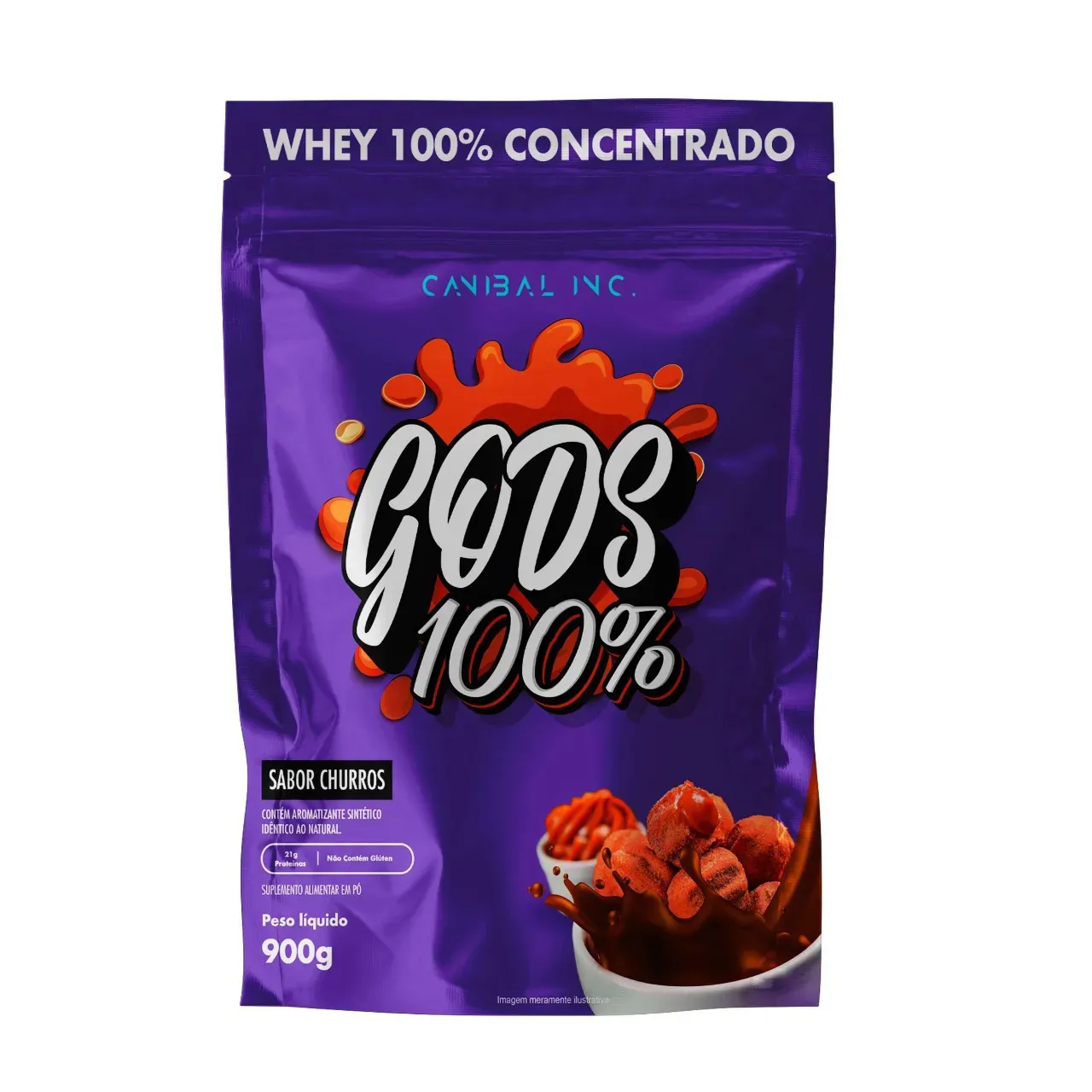 Whey 100% Canibal Inc 900g