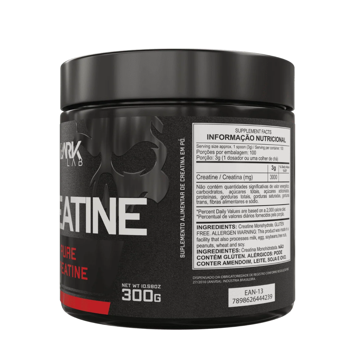 Creatina 300g Dark Lab Pura e Eficiente