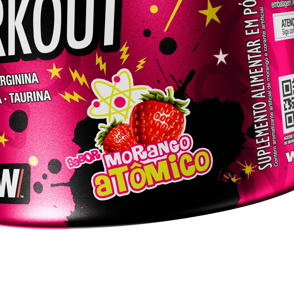 FTW Pré-Treino Diabo Verde Morango 300g