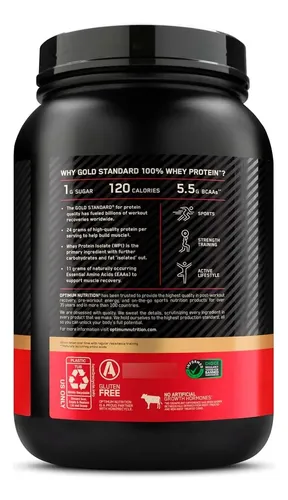 Optimum Nutrition Whey Gold Standard 907g Morango-Banana
