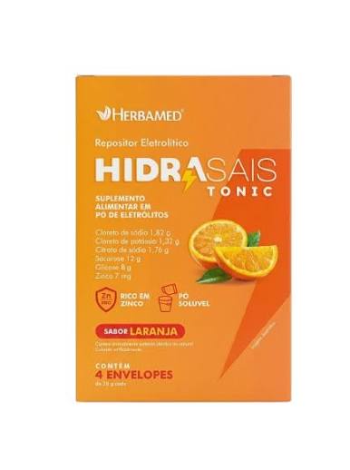 Hidrasais Tonic Eletrólitos 4 Envelopes Faz 4 Litros