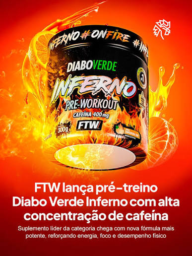 Pré-Treino Diabo Verde Inferno 300g - FTW