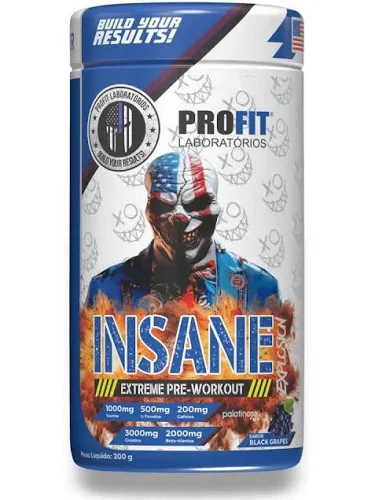 Pre Treino Profit Insane Explosão de Energia - Sabor Uva