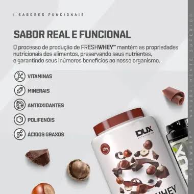 Dux Fresh Whey 900g Proteína Natural