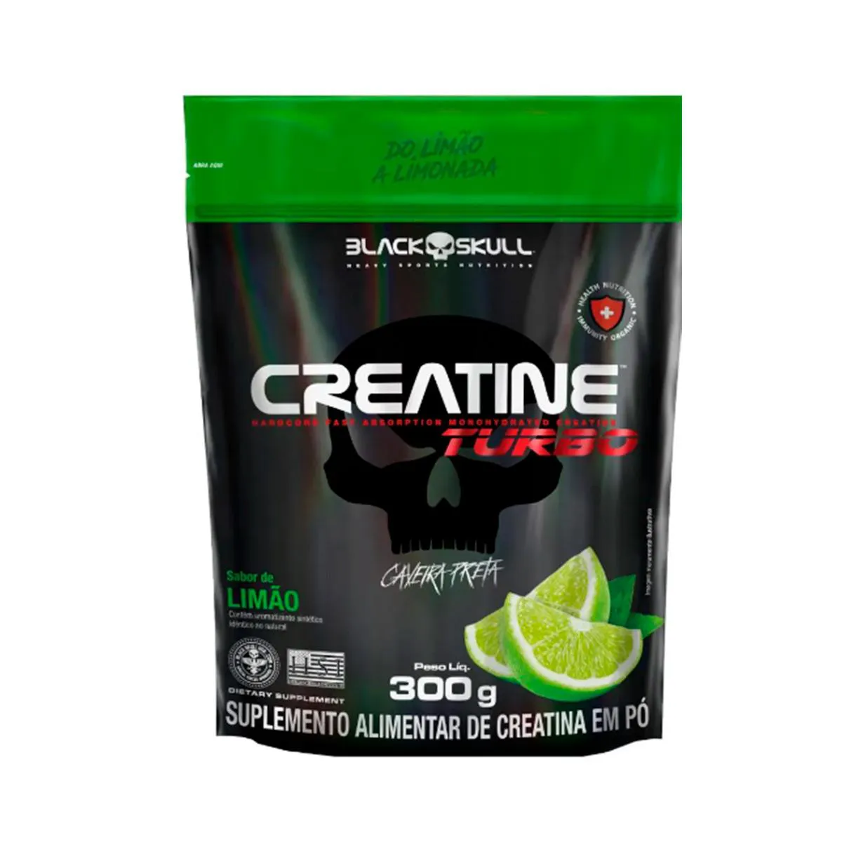 Creatina Black Skull Limão 300g