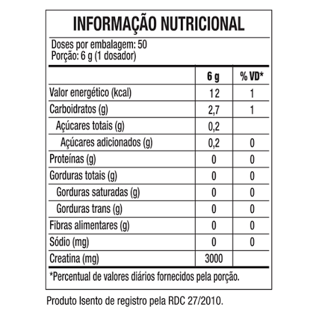 Creatina Black Skull Limão 300g
