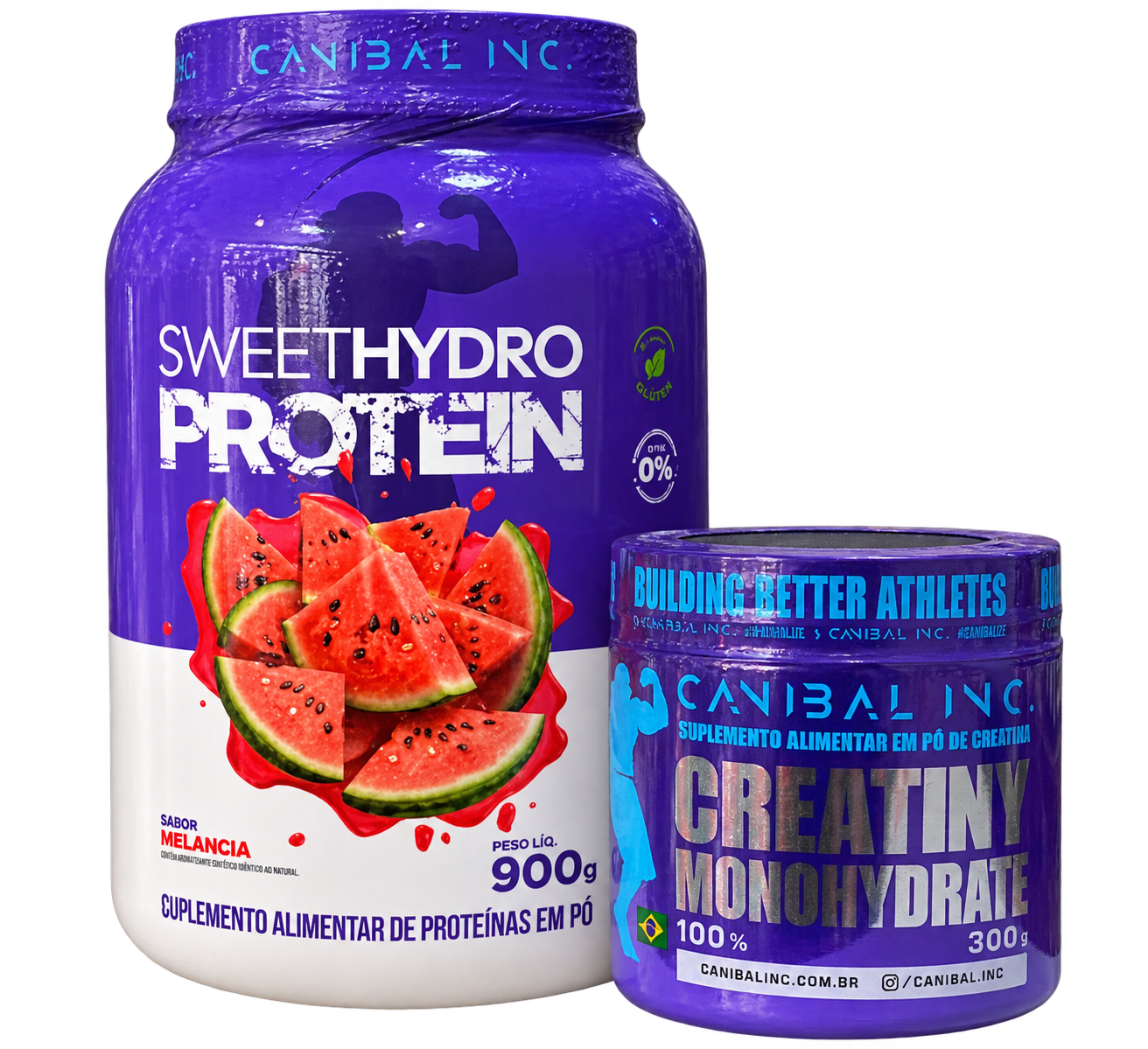 Kit Canibal Inc Sweet Hydro 900g + Creatina 300g