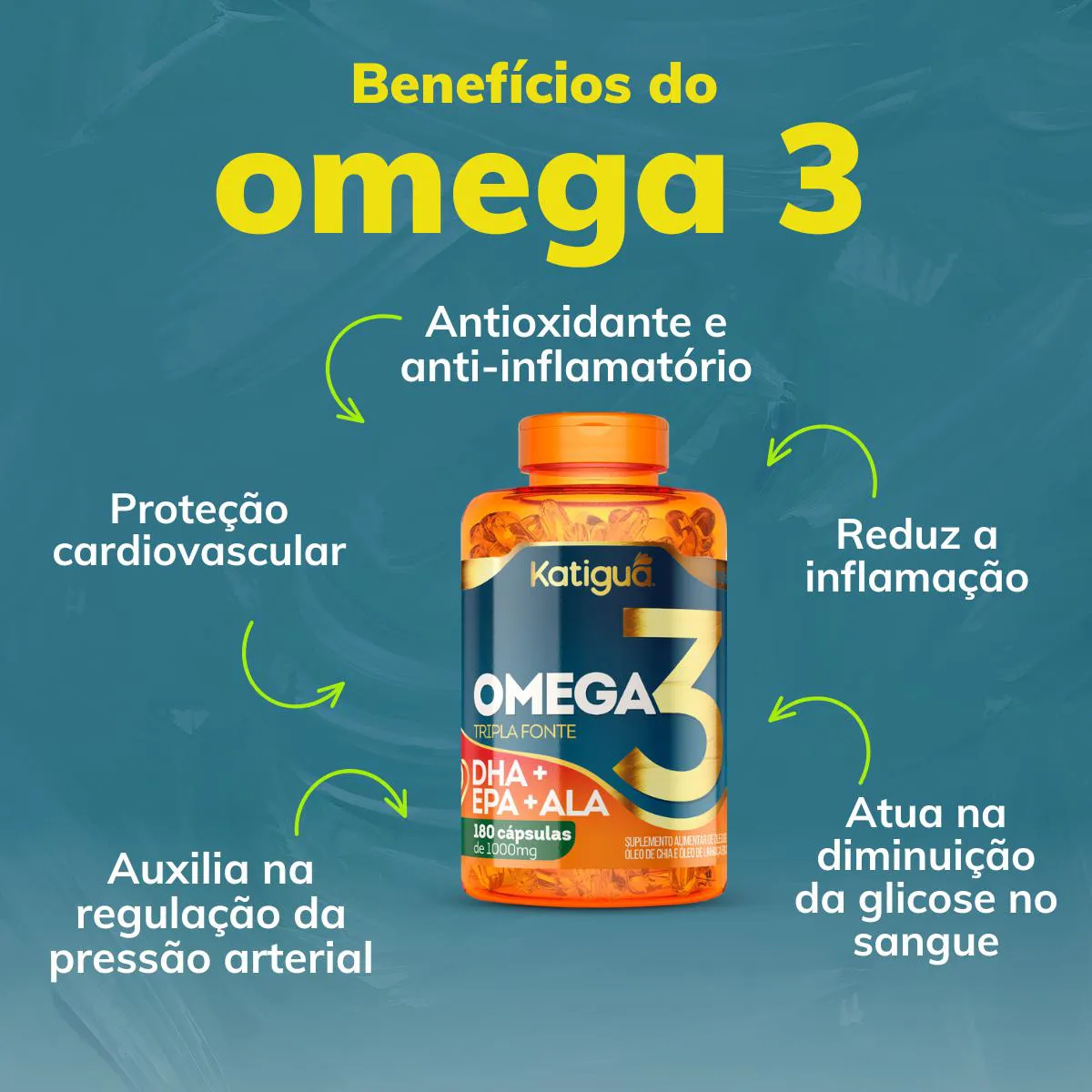 Omega 3 Katigua 180 cápsulas 1000mg