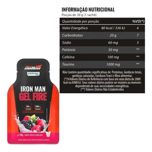 Gel Energy New Millen 10 Unidades
