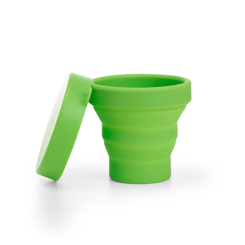 Copo Retrátil de Silicone Verde EcoGo