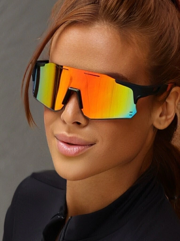 Óculos de Sol Esportivo Move 2.0 - Laranja Preto - Injetado