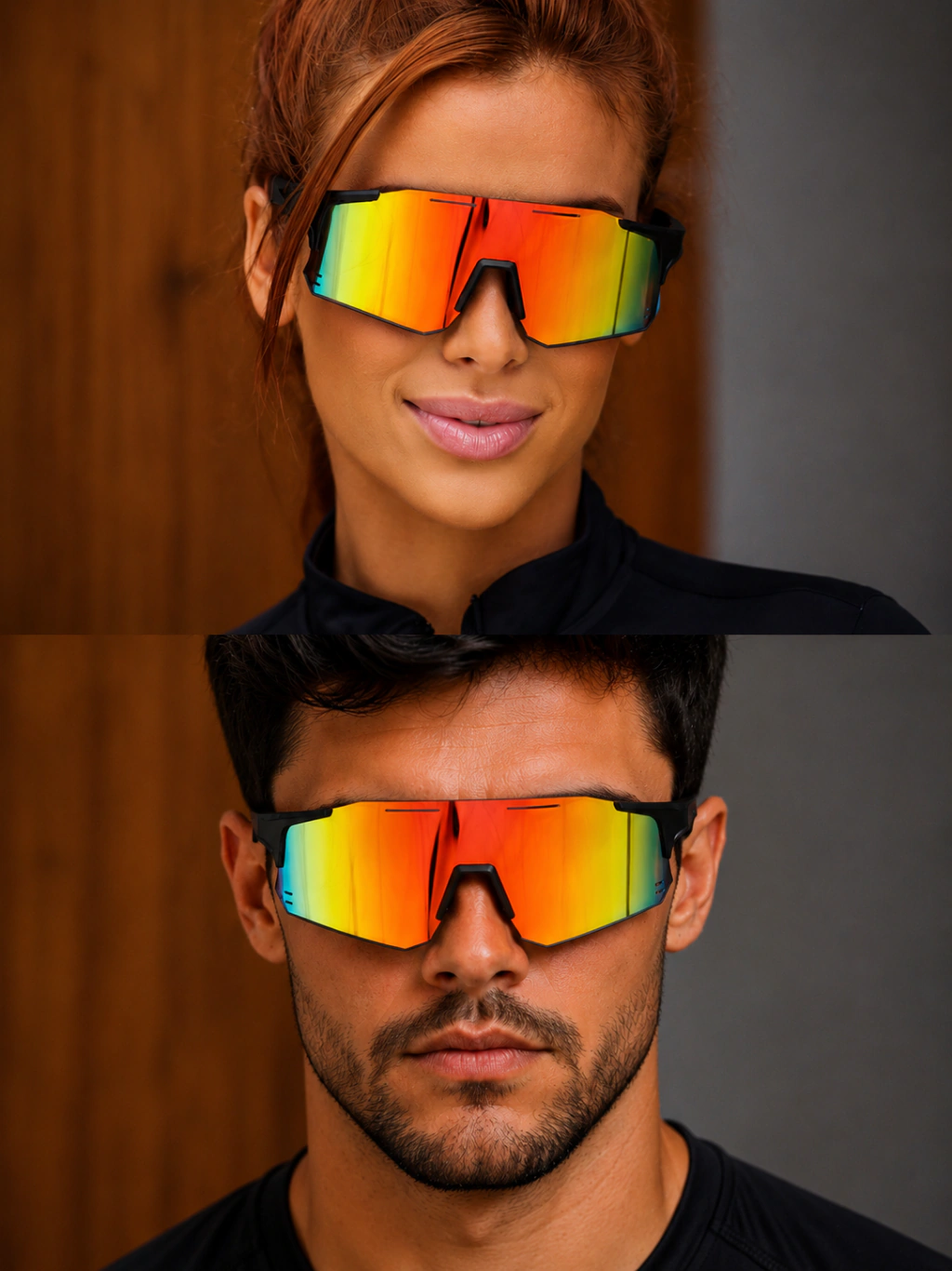 Óculos de Sol Esportivo Move 2.0 - Laranja Preto - Injetado