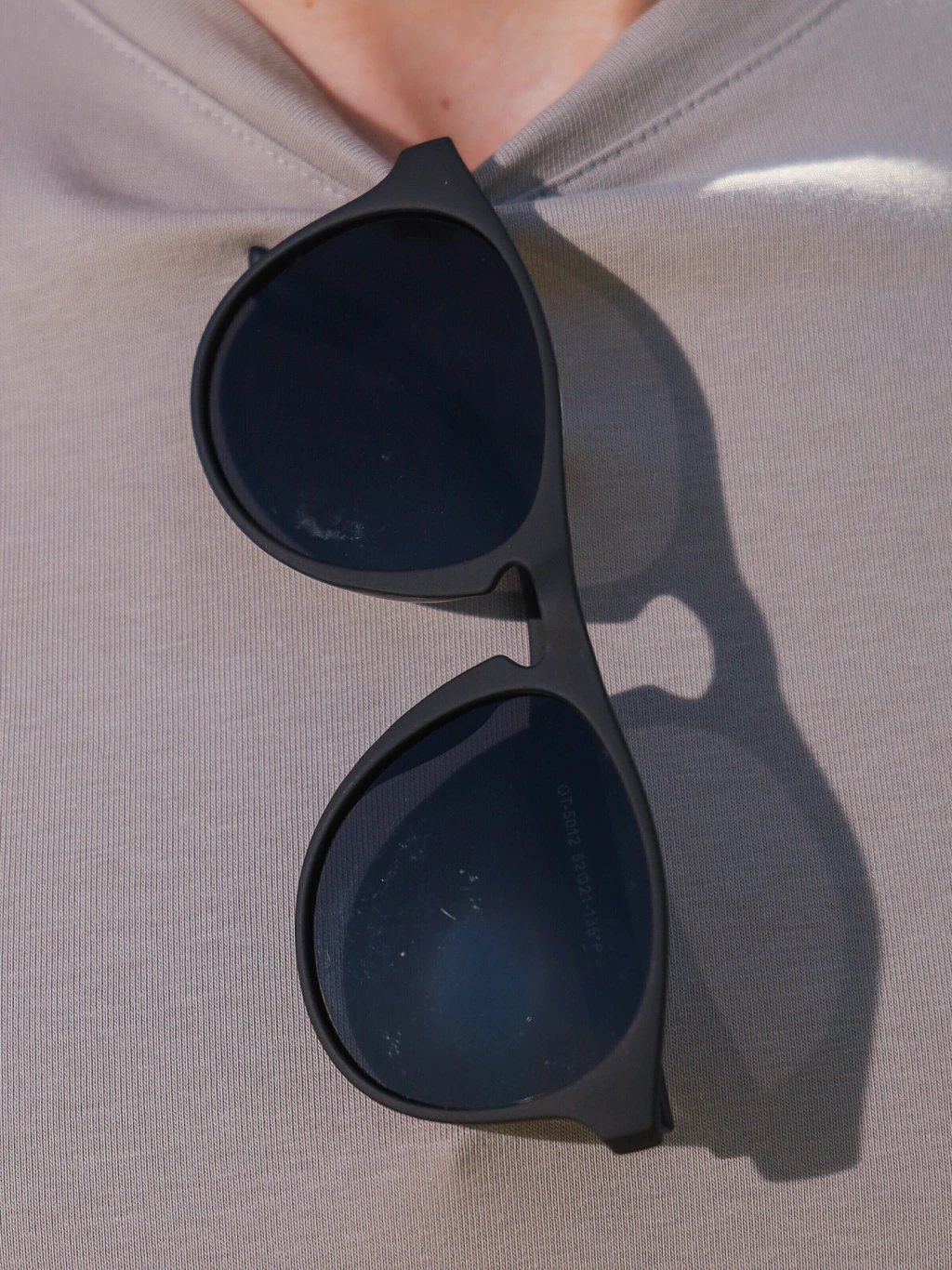 Óculos de Sol Redondo Polarizado Premium Bélgica - Preto Fosco - Acetato