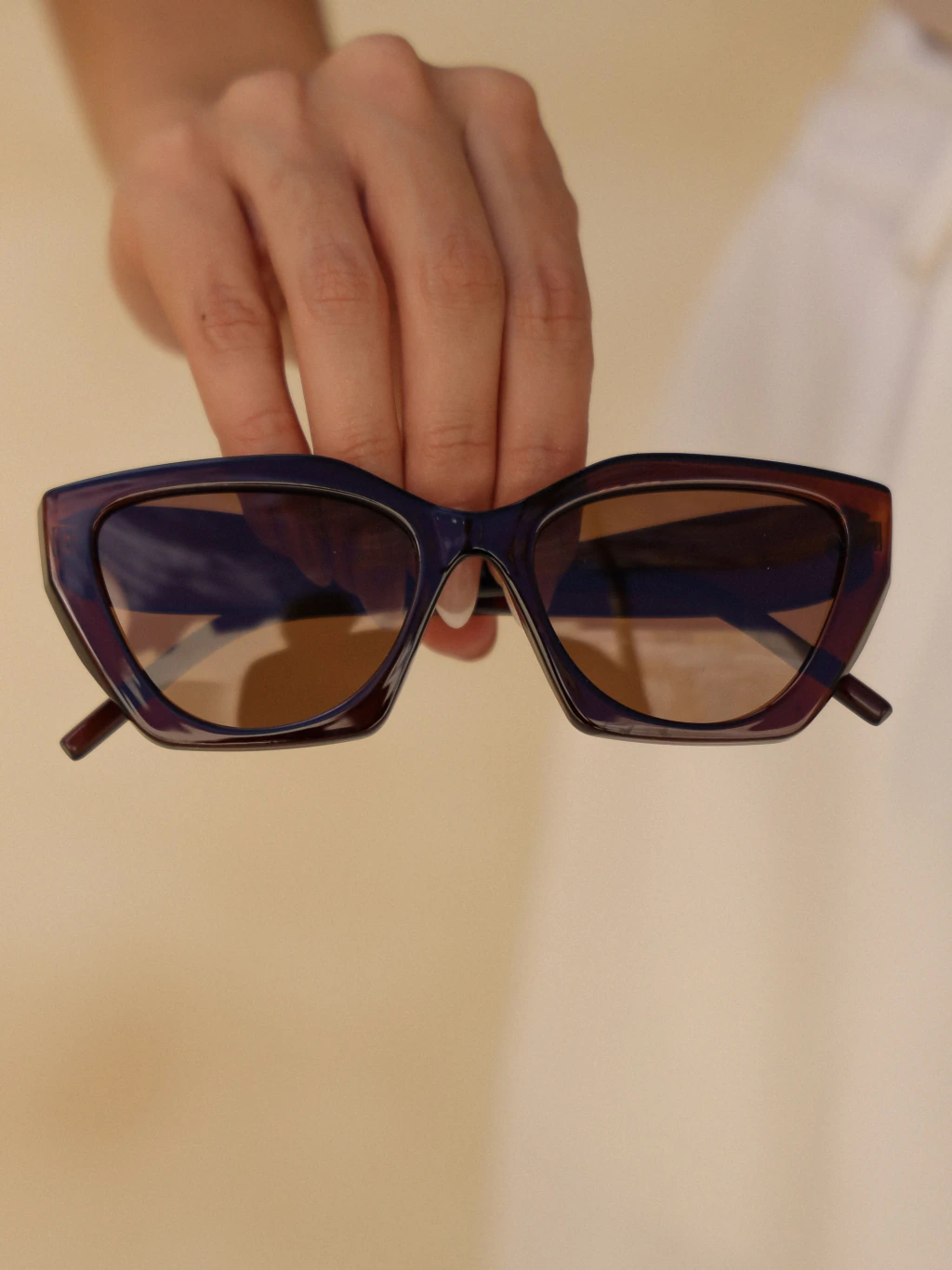 Óculos de Sol Premium Polarizado Mafê - Marrom - Acetato