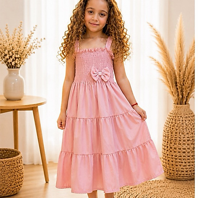Vestido Infantil Feminino Premium - Delicado, Confortável e Elegante