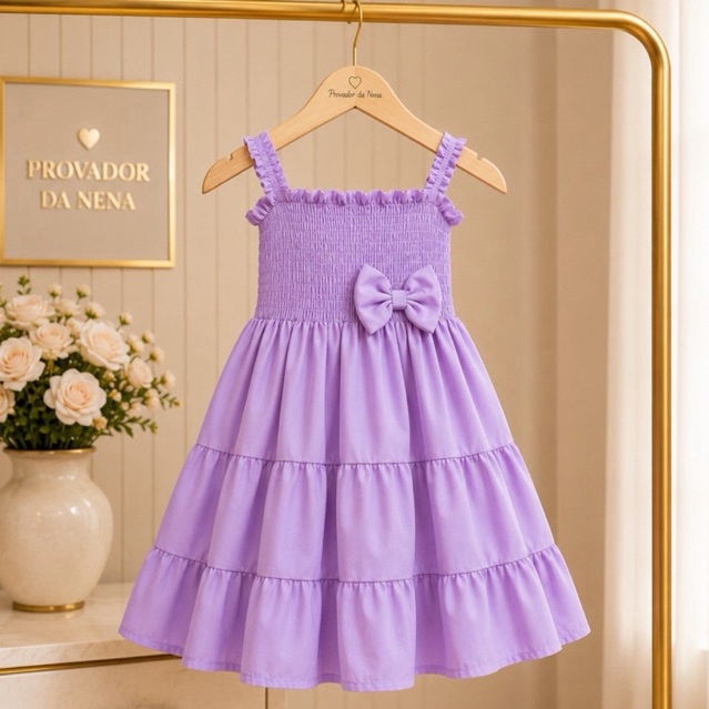 Vestido Infantil Feminino Premium - Delicado, Confortável e Elegante