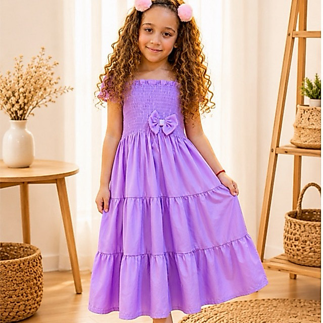 Vestido Infantil Feminino Premium - Delicado, Confortável e Elegante