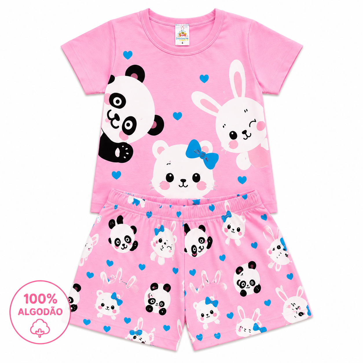 Pijama Infantil Diversas Estampas - Tamanhos 6 e 8