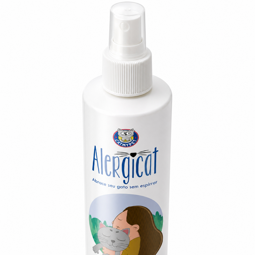 Banho a Seco Para Gatos Alergicat Loção Antialérgica 250 ml CatMyPet