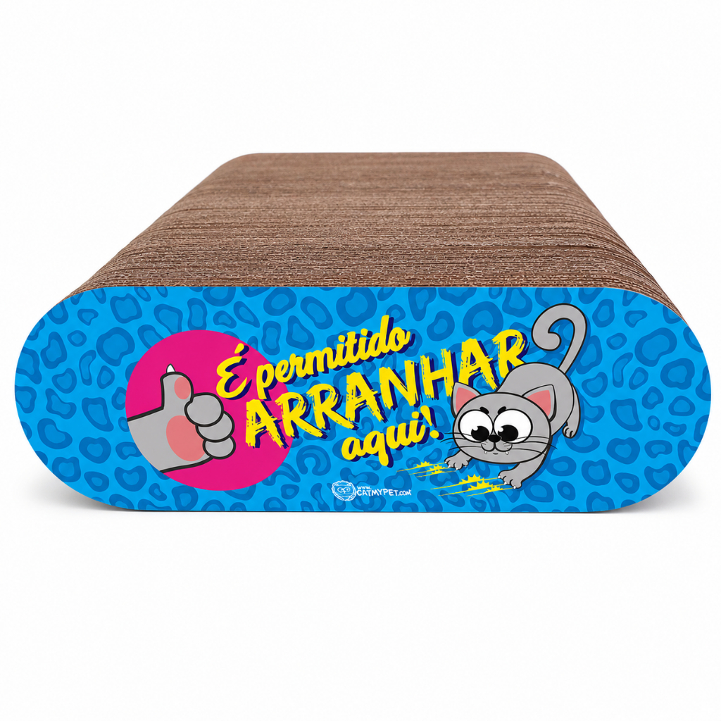 Arranhador para Gato com Catnip Dupla Face Leve Portatil e Resistente