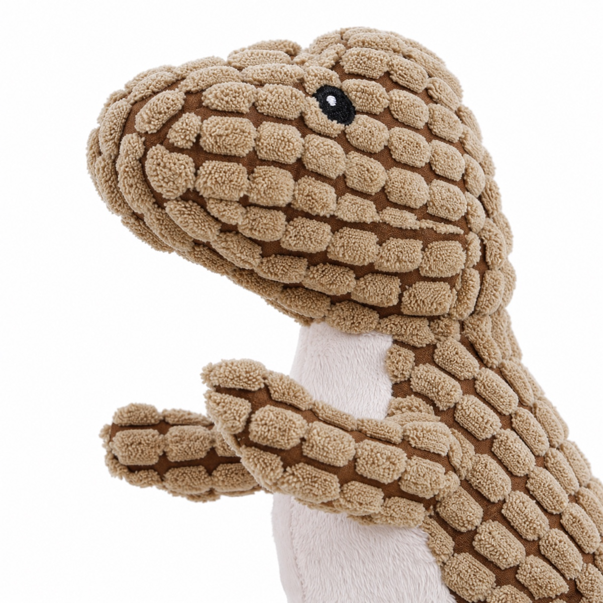Brinquedo de Pelúcia Dinossauro Resistente com Som para Cães