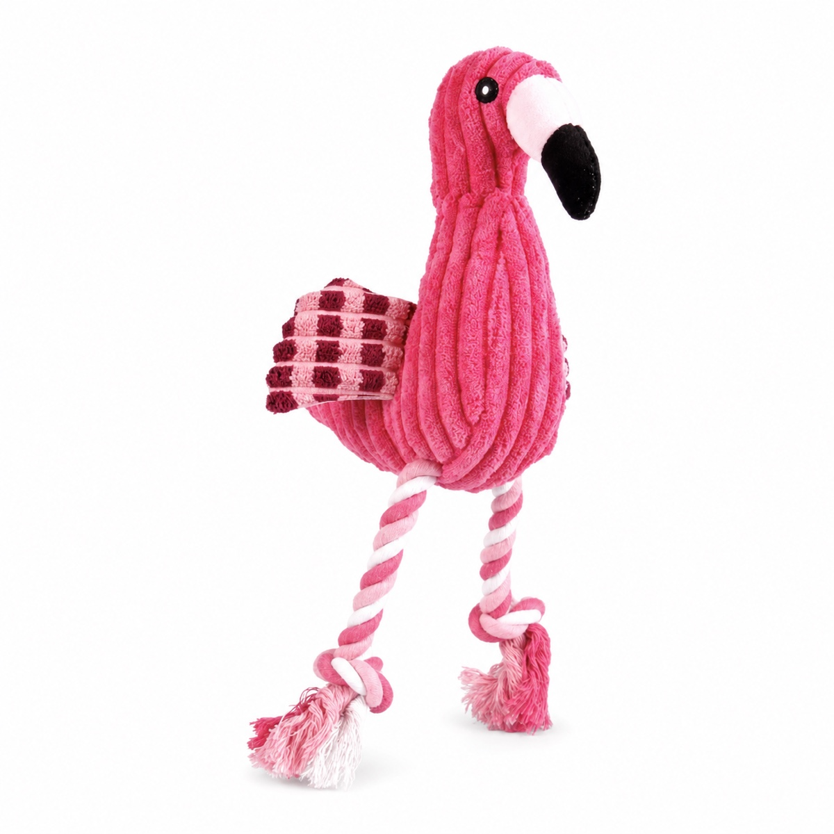 Brinquedo de Pelúcia Flamingo Resistente com Som para Cães