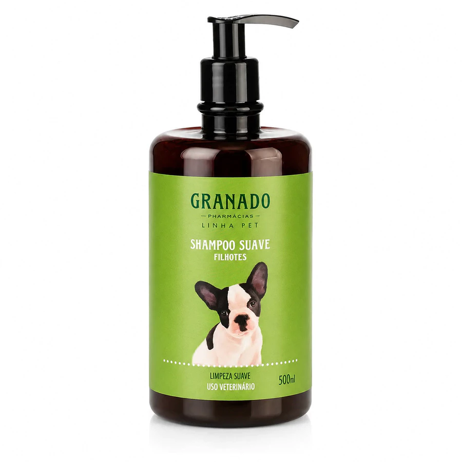 Kit Granado Pet Shampoo Filhote e Condicionador Pelos Escuro