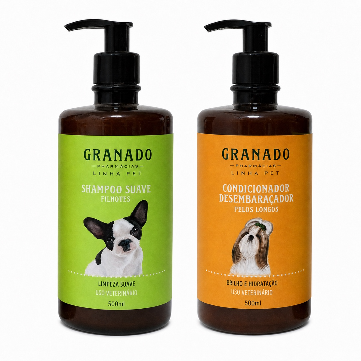 Kit Granado Pet Shampoo Filhotes + Condicionador Desembaraçador 500ml